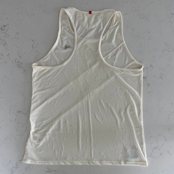 Tracksmith Strata Singlet Lightweight Technical Racing w Coldblack Ivory Sz M - Picture 6 of 12